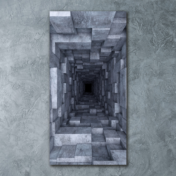 Quadro stampa su vetro acrilico verticale Tunnel