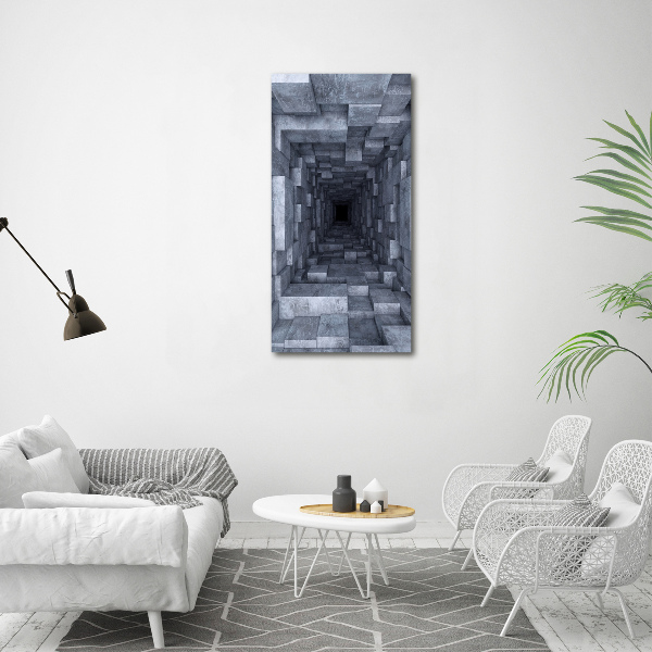 Quadro stampa su vetro acrilico verticale Tunnel