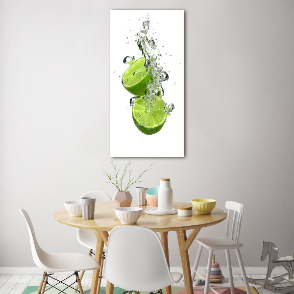 Quadro in vetro acrilico verticale Lime
