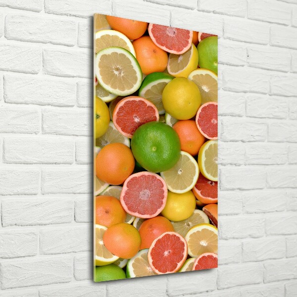 Quadro acrilico verticale Agrumi