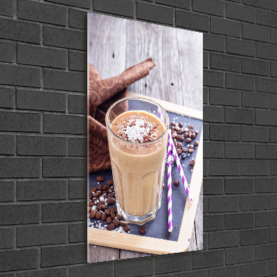 Quadro in vetro acrilico verticale Cocktail al cioccolato