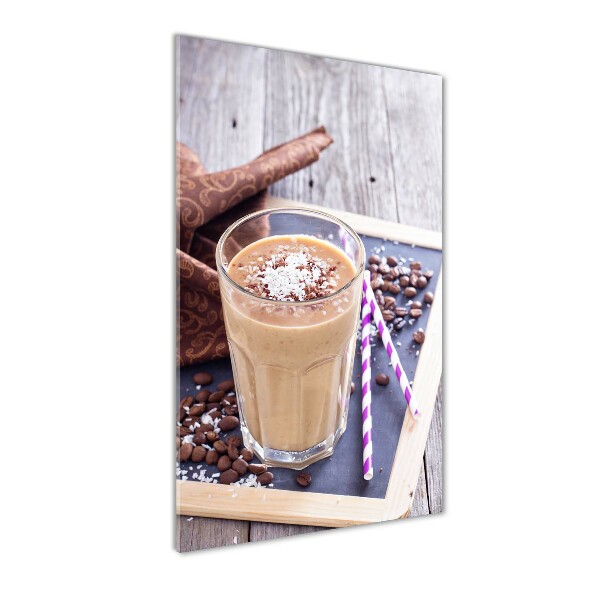 Quadro in vetro acrilico verticale Cocktail al cioccolato