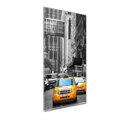 Quadro in vetro acrilico verticale Taxi di New York