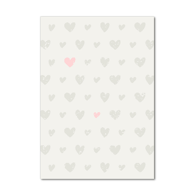 Quadro stampa su vetro acrilico verticale Sfondo a cuori