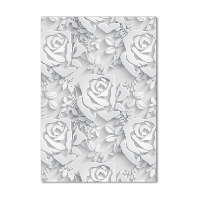 Quadro stampa su vetro acrilico verticale Rose