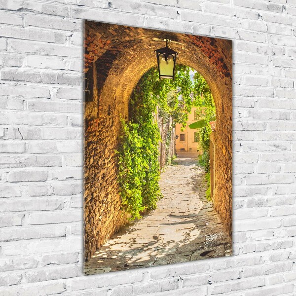 Quadro vetro acrilico verticale Strade italiane