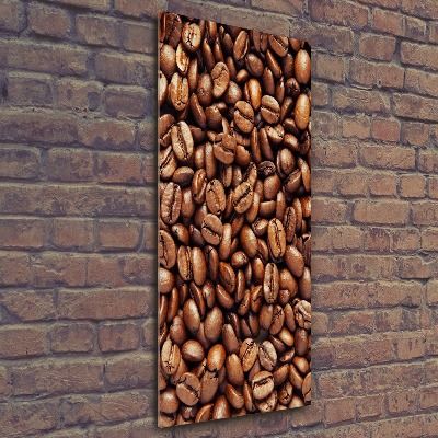 Quadro vetro acrilico verticale Chicchi di caffè