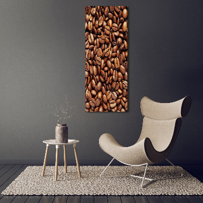 Quadro vetro acrilico verticale Chicchi di caffè