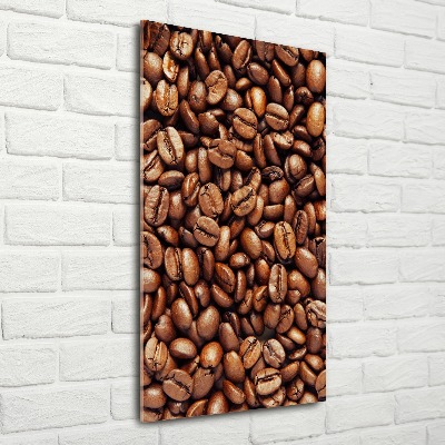 Quadro vetro acrilico verticale Chicchi di caffè