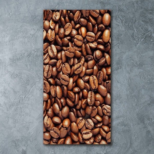 Quadro vetro acrilico verticale Chicchi di caffè