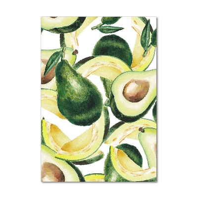 Quadro in vetro acrilico verticale Avocado