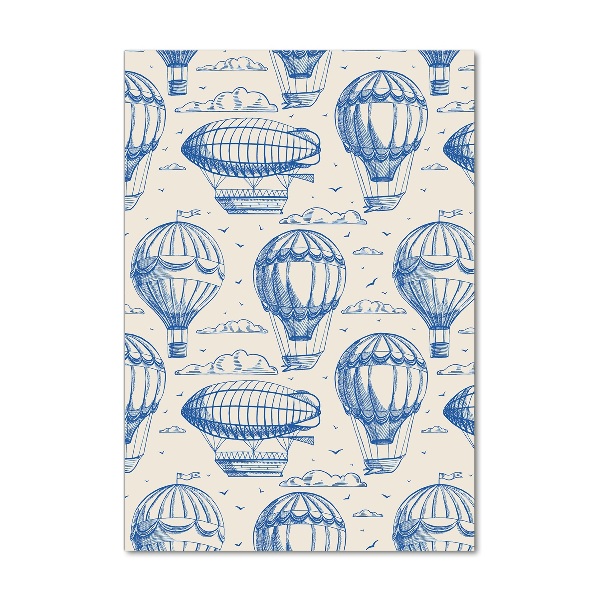 Quadro acrilico verticale Dirigibili e mongolfiere