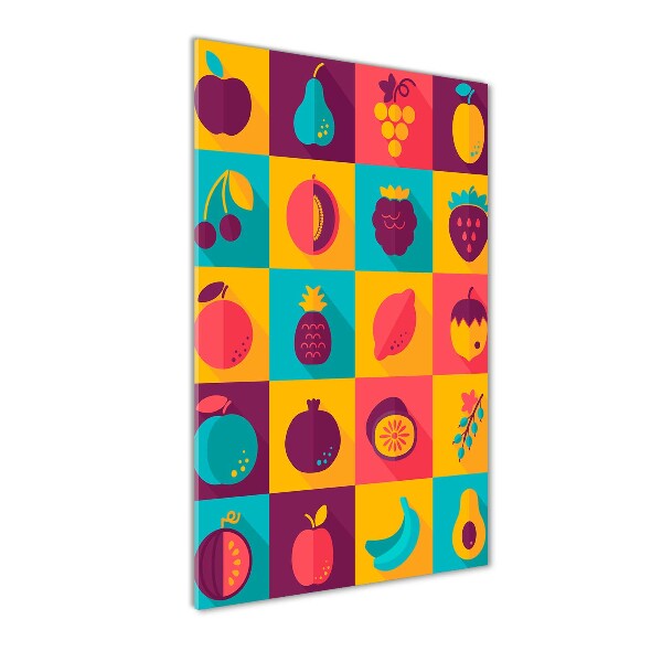 Quadro acrilico verticale Frutta