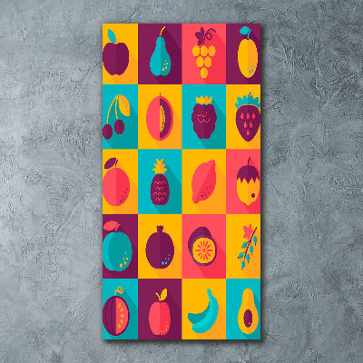 Quadro acrilico verticale Frutta