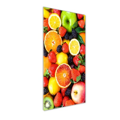 Quadro in vetro acrilico verticale Frutta