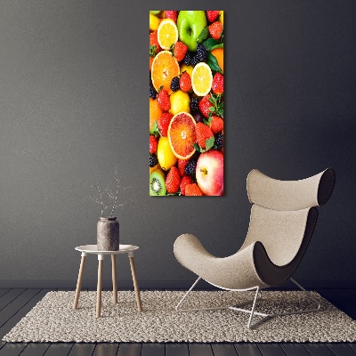 Quadro in vetro acrilico verticale Frutta