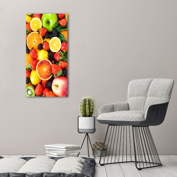 Quadro in vetro acrilico verticale Frutta