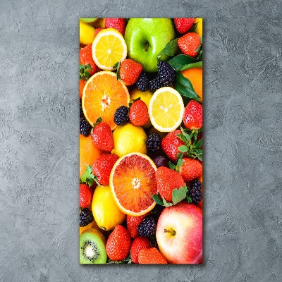 Quadro in vetro acrilico verticale Frutta