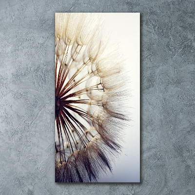 Quadro vetro acrilico verticale Dente di leone