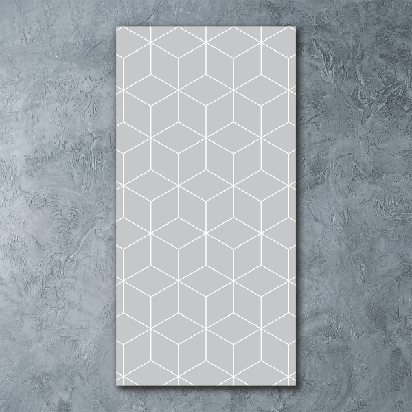 Quadro in vetro acrilico verticale Sfondo geometrico