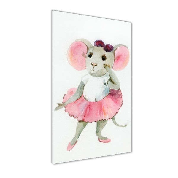 Quadro vetro acrilico verticale Topolino Ballerina