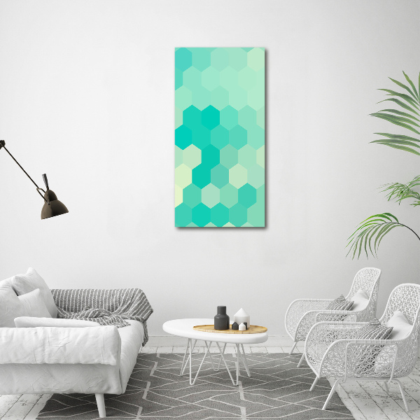 Quadro vetro acrilico verticale Sfondo geometrico