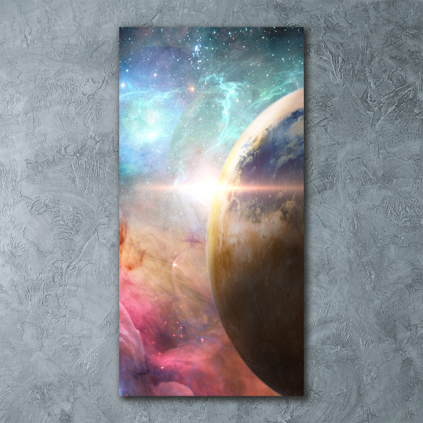 Quadro vetro acrilico verticale Galassia