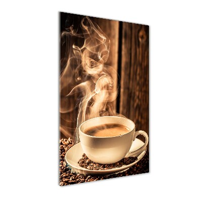 Quadro in vetro acrilico verticale Caffè aromatico