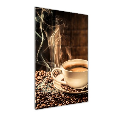 Quadro acrilico verticale Caffè aromatico