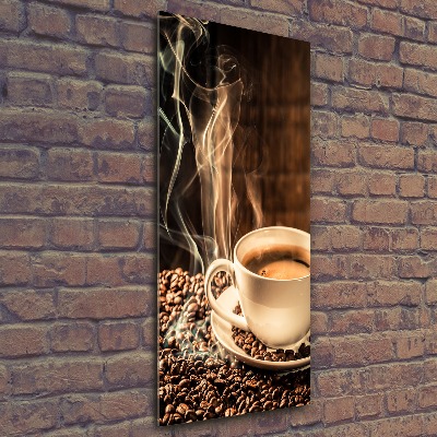 Quadro acrilico verticale Caffè aromatico