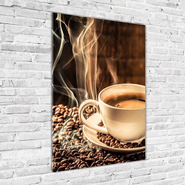 Quadro acrilico verticale Caffè aromatico