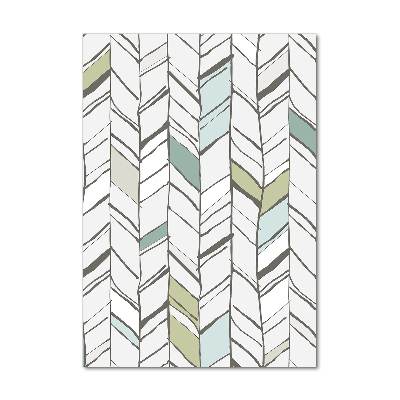 Quadro in vetro acrilico verticale Motivo a spina di pesce