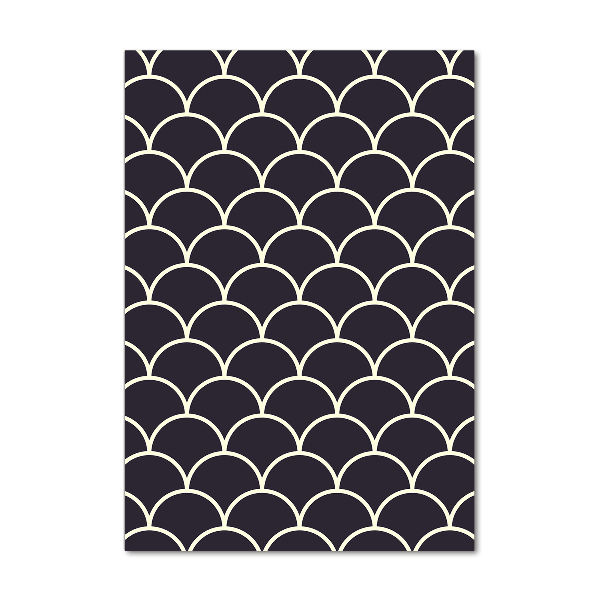 Quadro acrilico verticale Squame di pesce