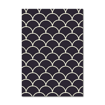 Quadro acrilico verticale Squame di pesce