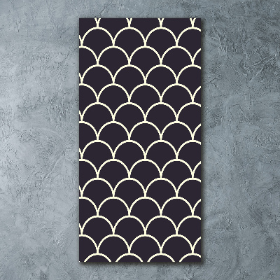 Quadro acrilico verticale Squame di pesce