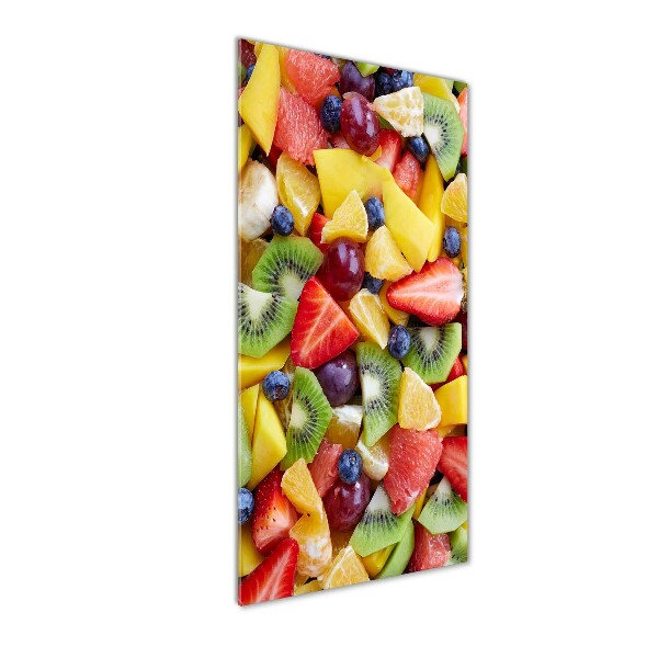 Quadro vetro acrilico verticale Frutta a fette