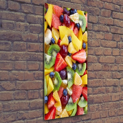 Quadro vetro acrilico verticale Frutta a fette