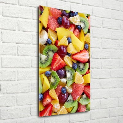 Quadro vetro acrilico verticale Frutta a fette