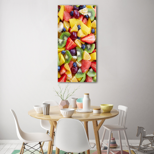 Quadro vetro acrilico verticale Frutta a fette