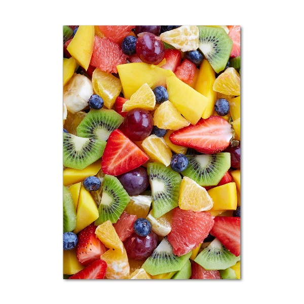 Quadro vetro acrilico verticale Frutta a fette