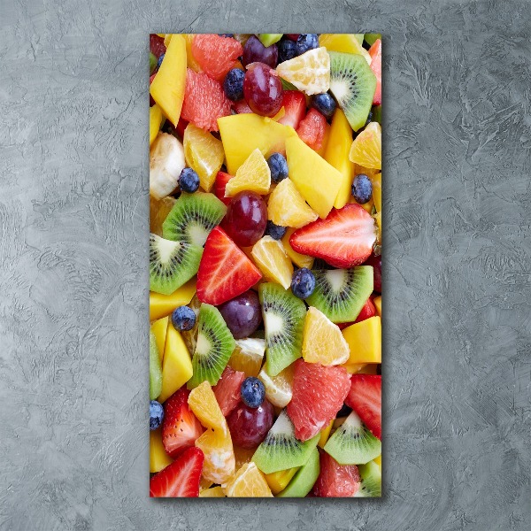 Quadro vetro acrilico verticale Frutta a fette