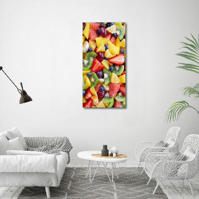 Quadro vetro acrilico verticale Frutta a fette