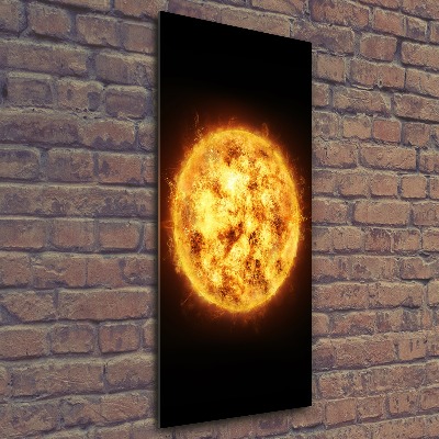 Quadro stampa su vetro acrilico verticale Sole