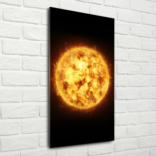 Quadro stampa su vetro acrilico verticale Sole