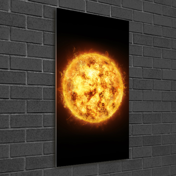 Quadro stampa su vetro acrilico verticale Sole