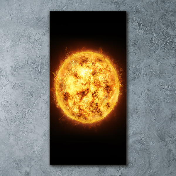 Quadro stampa su vetro acrilico verticale Sole