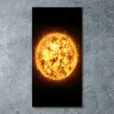 Quadro stampa su vetro acrilico verticale Sole