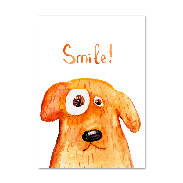 Quadro acrilico verticale Cane