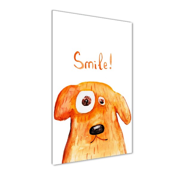 Quadro acrilico verticale Cane