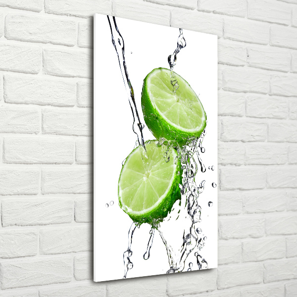 Quadro stampa su vetro acrilico verticale Lime